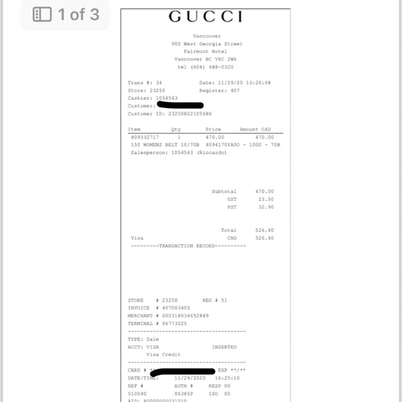 Women’s Gucci Belt - Picture 1 of 5